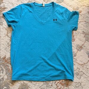 Under Armour Women's Teal Short Sleeve V-Neck Tee